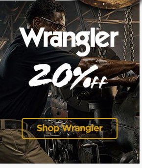 20% Off Wrangler. PROMO CODE SAVEBIG. Shop Now  Sh;il?'vryrangler I S 5 S SN 