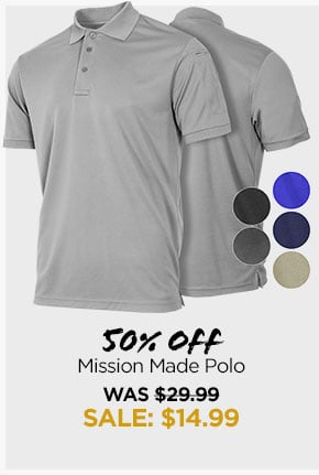 S0y off Mission Made Polo WAS $29.99 SALE: $14.99 