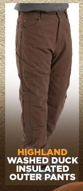 Highland Washed Duck Insulated Outer Pants  WASHED DUCK LS. vy OUTER PANTS 