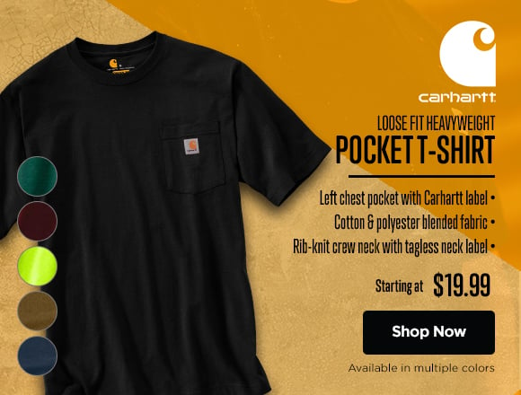 Carhartt Loose Fit Heavyweight Pocket T-Shirt. Shop Now