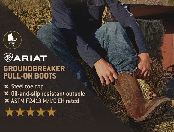 Groundbreaker Pull-On Steel Toe Boots